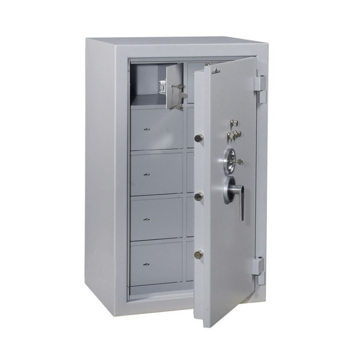 Armoire Forte Blindée - 20 compartiments - Serrure à clé - 840 L