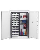 PHOENIX  DATA COMMANDER DS4623K : Armoire forte ignifugée anti-feu - Serrure à clef - Coupe-feu 2 Heures  - 457 Litres ouvert