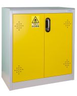 Armoire Jaune pour produits dangereux - 155 Litres TRIONYX AZ110 fermée