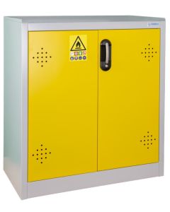 Armoire Jaune pour produits dangereux - 155 Litres TRIONYX AZ110 fermée