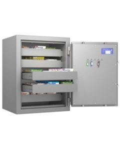 Coffre pour stupéfiants à clé - 5 tiroirs - 81L HARTMANN Pharma Protect