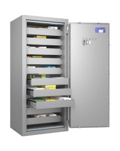 Coffre pour stupéfiants à code - 10 tiroirs - 148L HARTMANN Pharma Protect