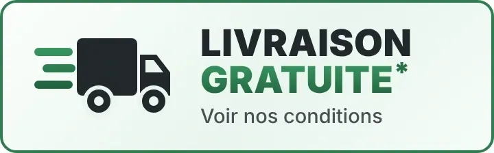 Livraison gratuite – voir nos conditions